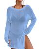 Plus Size Flattering Sexy Summer Knit Sheer Top for Over Swimsuit [Bsubseach] Women's Swimsuit, Bikini, One-Piece See-Through Top, Beachwear,