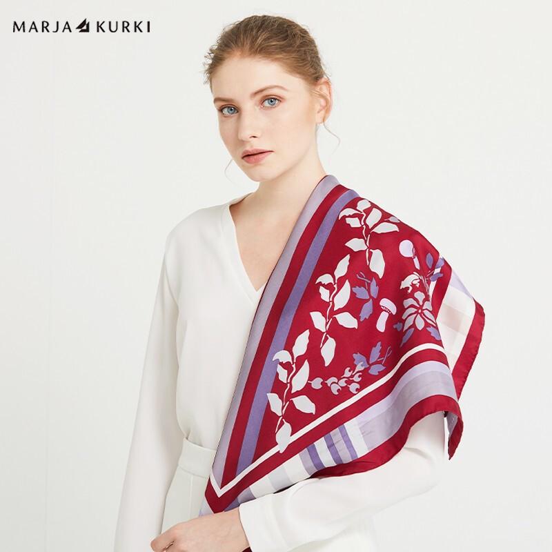 

MARJA KURKI Поделитесь радостью Квадратный шарф из тутового шелка