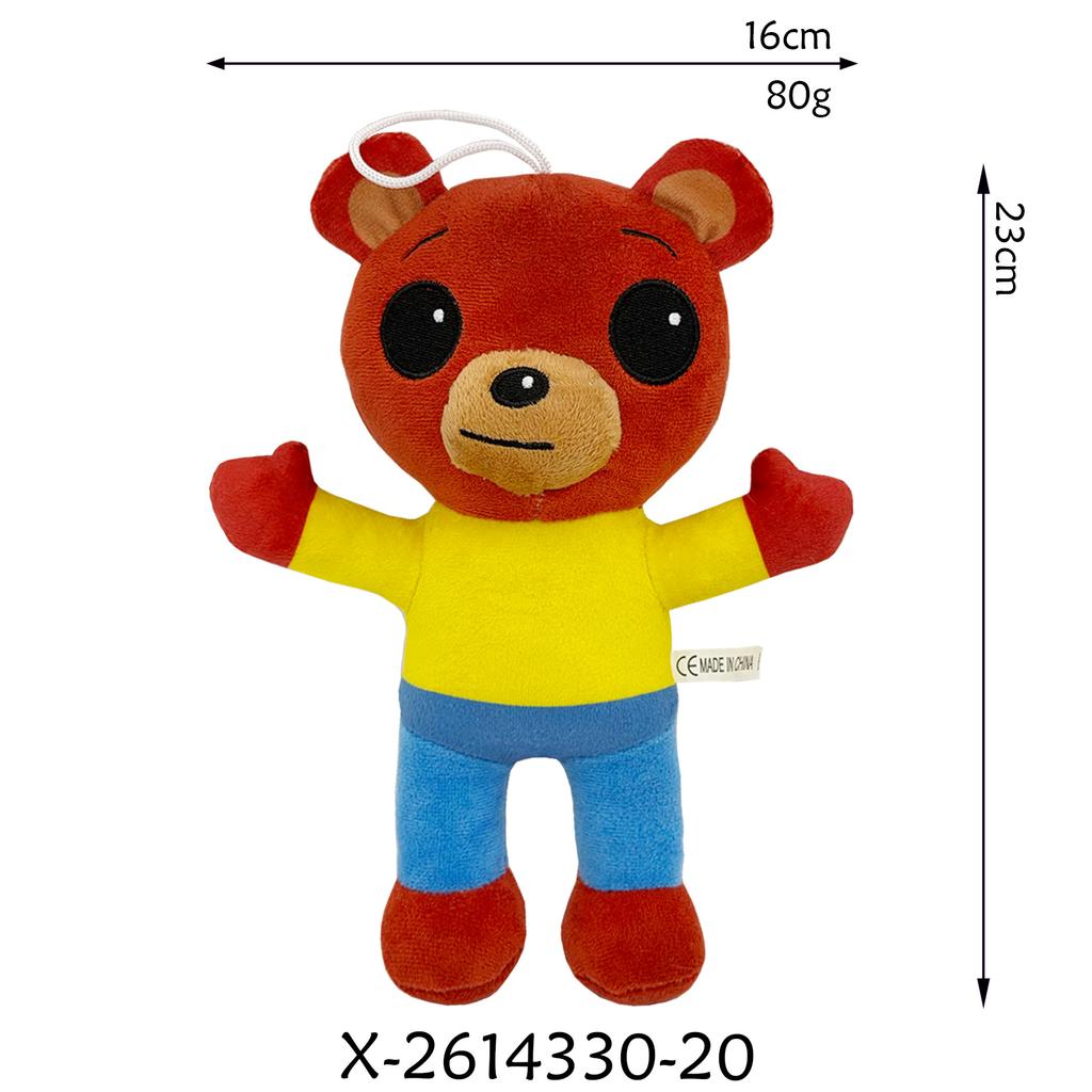 Classic Cartoon Anime Plim Plim Magician Joker Elephant Bear Pig Plush Toys Cute Growing Together Toys For Boy Girls