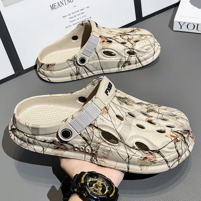 Mens Sandals Garden Shoes Soft Rubber Clogs Zuecos Hombre Cholas Barefoot Slippers Beach Water Shoes Man Summer Hot Sale