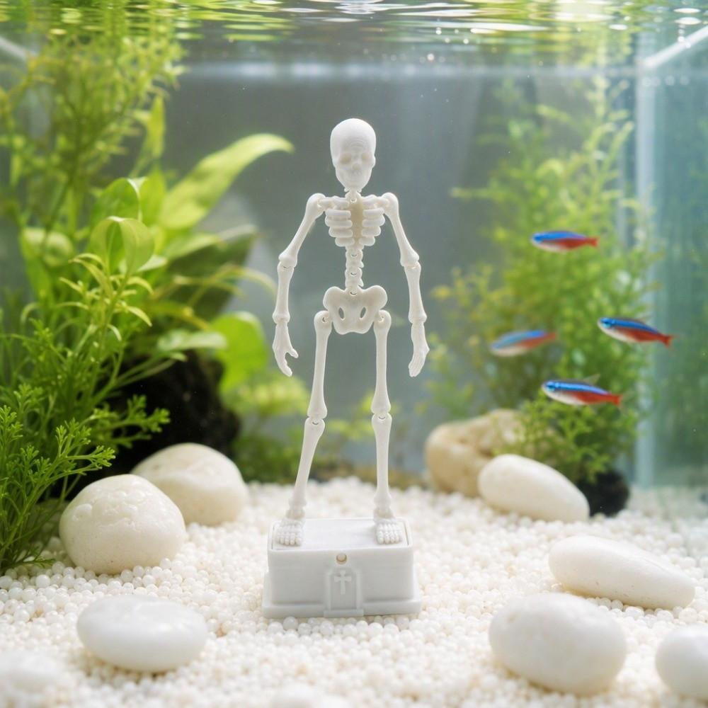 with Pipe Suction Cup Dancing Skeleton Aquarium Bubbler Aquatic Landscaping