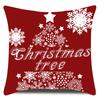 Santa Claus Elk Christmas Tree Simple Printed Pillow Case Home Decoration Sofa Bedside Nap Soft Pillow