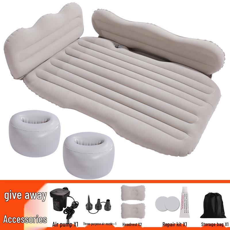 Thickened Car Inflatable Mattress: Foldable Rear Seat Travel Bed for SUVs and Sedans