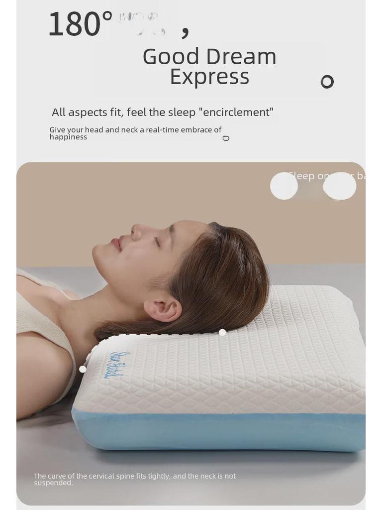 Luxury Memory Foam Pillow Pair - Ergonomic Design for Cervical Support & Better Sleep