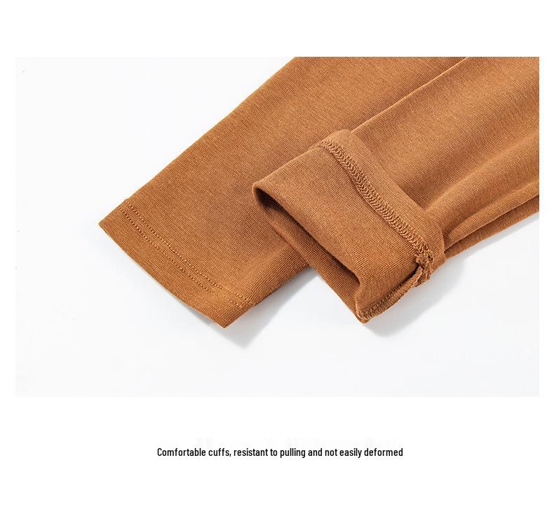 Women's 2025 Merino Wool Ribbed Crew Neck Pullover, Long Sleeve Base Layer for Autumn/Winter