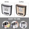 Wall-Mounted Folding Trash Can Kitchen Cabinet Door Hanging Trash Can Bathroom Trash Storage Rack Car Folding Trash Can Trash Storage Tool