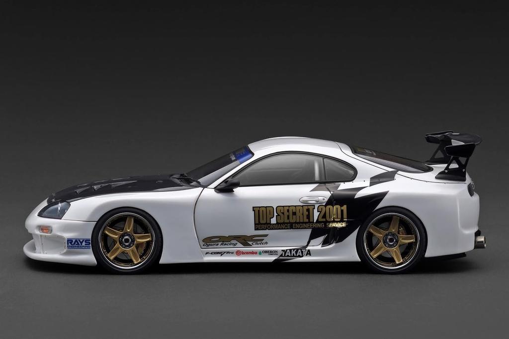Ignition Model Scale TOP SECRET GT300 Supra Finished IG3744 TK.Company 1/18 (A80) White, Product,