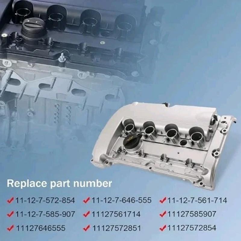 Brand New Aluminium Engine Valve Cover w/Gasket 11127646555 11127585907 For Mini Cooper JCW R55 R56 R57 R58 R59 N14 1.6L 07-12