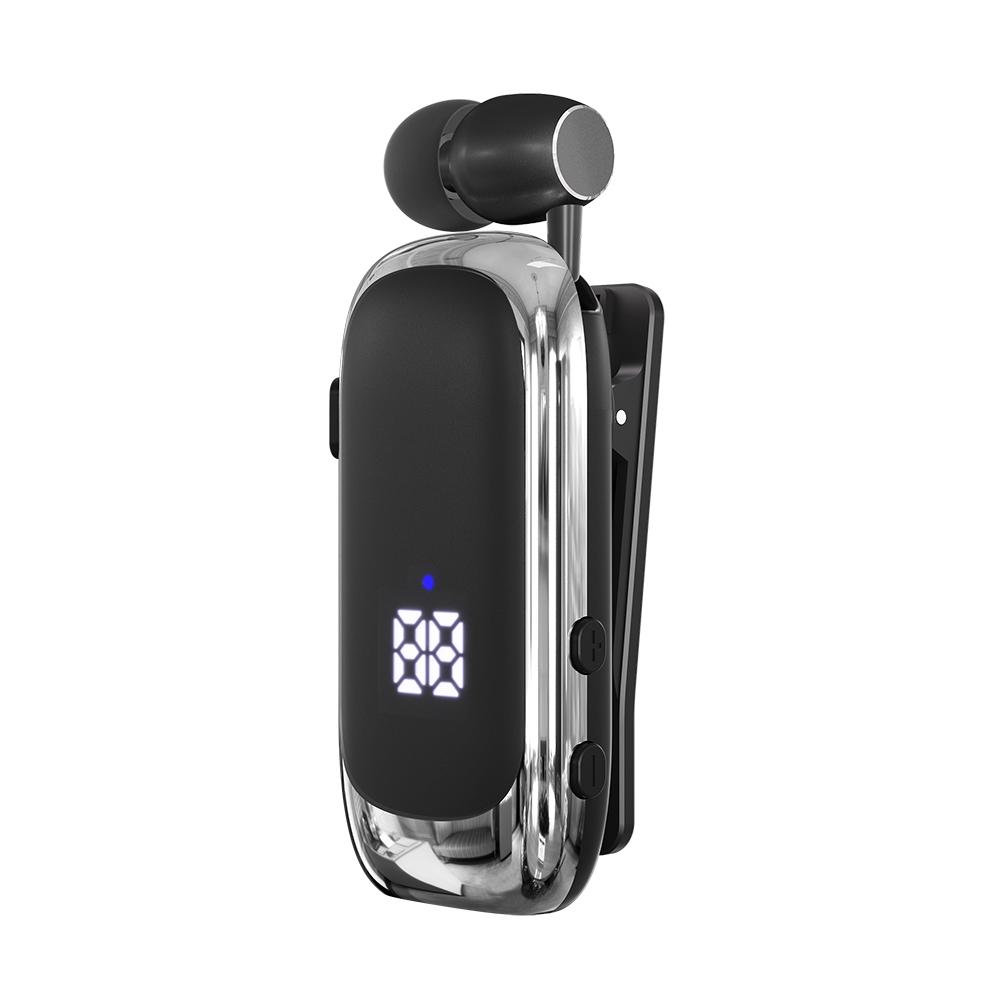 K88 Lavalier Business Wireless Headset Bluetooth 5.4 Calling/Music 20 Hour Vibration Reminder With Mic Noice Cancelling Earphone