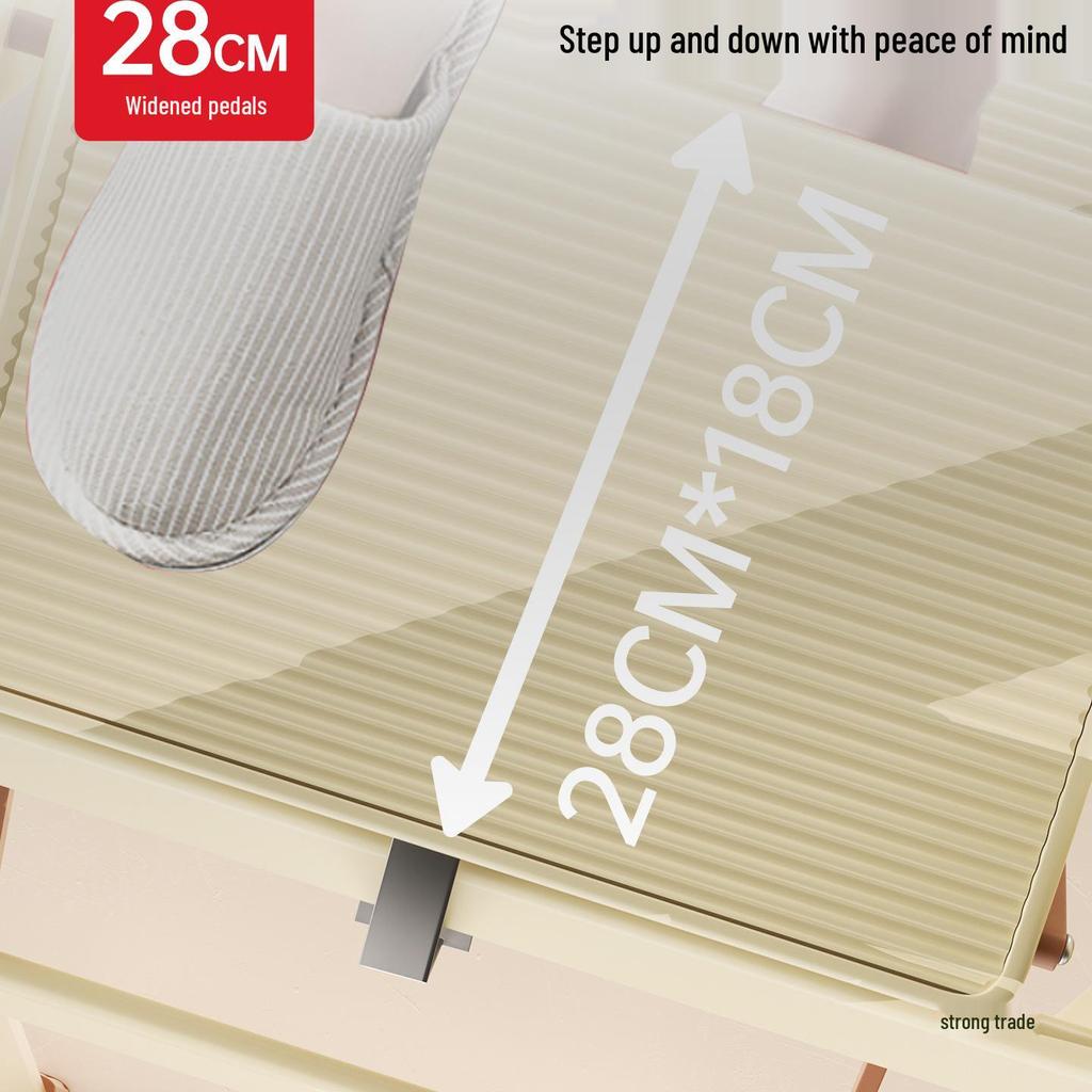 Telescopic A-Frame Ladder: Lightweight, Thickened, Portable Folding Ladder for Home Use