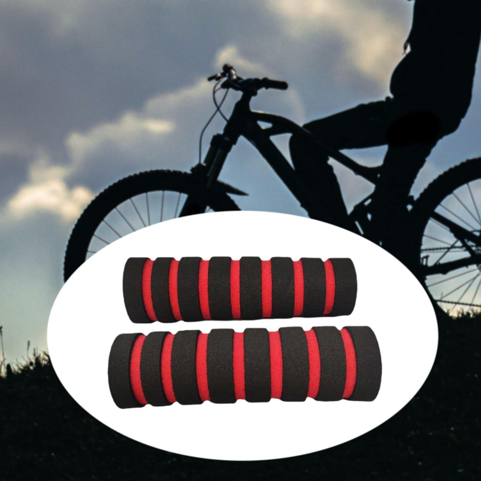 

2 шт. Ручки для руля велосипеда портативные универсальные противоскользящие высокой плотности губка велосипед