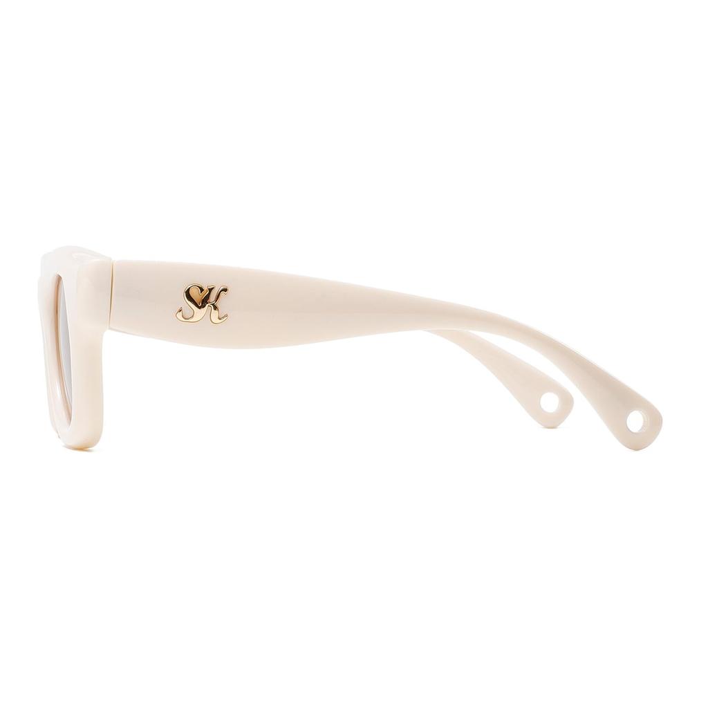 Sheen Kelly Polarized Retro Oval Sunglasses for Men and Vintage Trend Multicolor Chunky Frame Decorative Glasses Women, Eyewear,