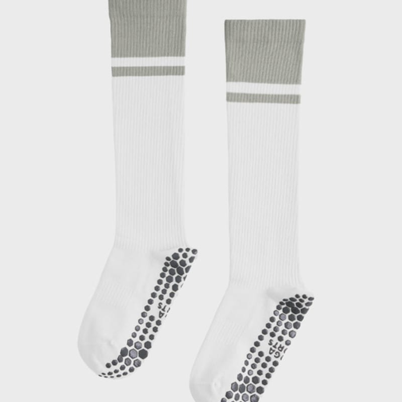 HUGDAY Yoga Two-Tone Striped High Socks