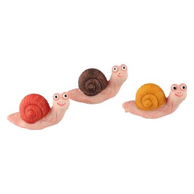 Uroczy Zwierzęcy Ślimak Model Żywica Mini Ozdoba Rękodzieło Mała Figurka Ślimaka Doniczka