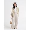 Casaco Trench Coat com Gola Alta e Cordão Estilo Dinheiro Antigo Jiu Zi An Na Kou