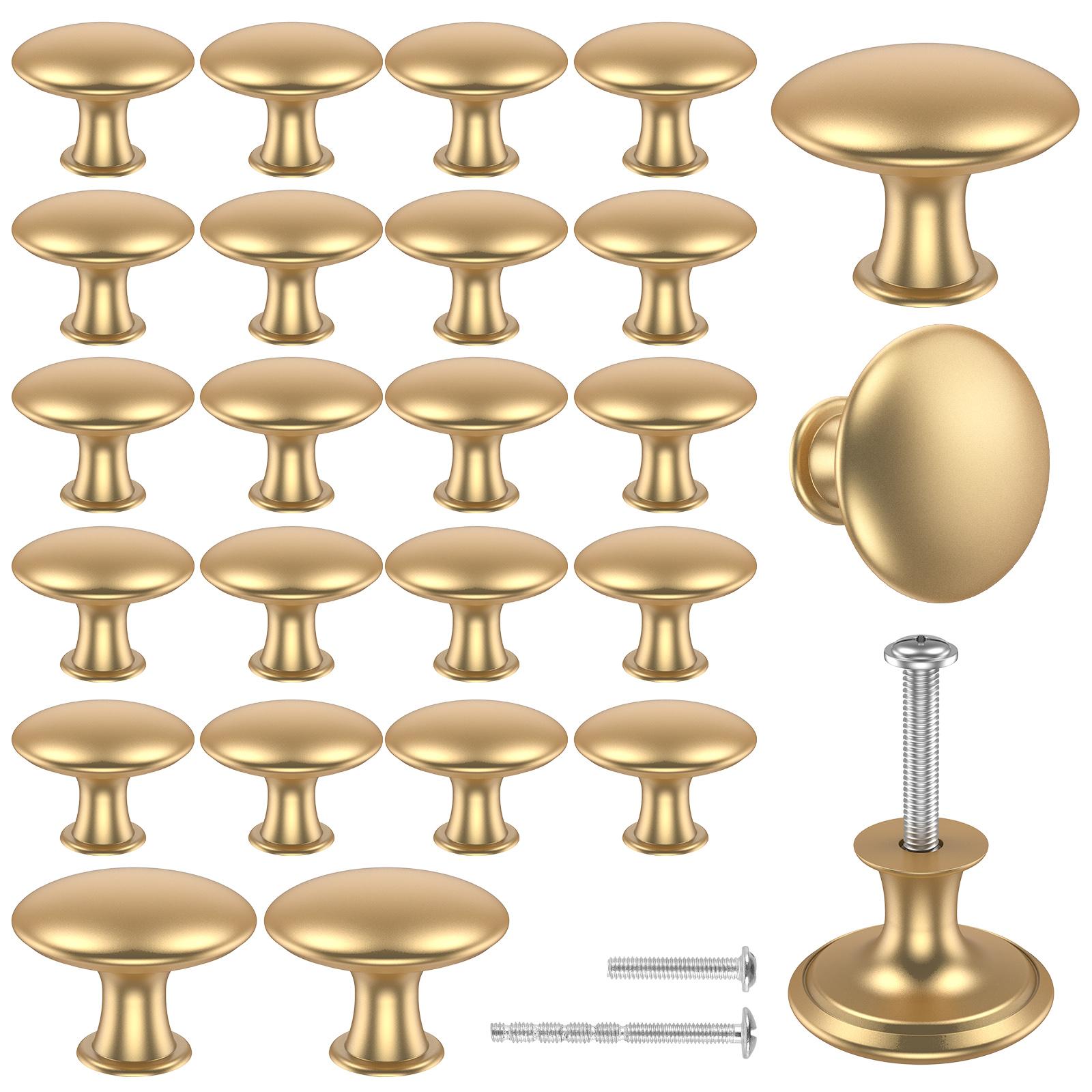 

25Pcs Drawer Knob Set Zinc Alloy Cabinet Handles Rustproof Gold Dresser Knobs Decorative Drawer Pull Handle Furniture Hardware золотий