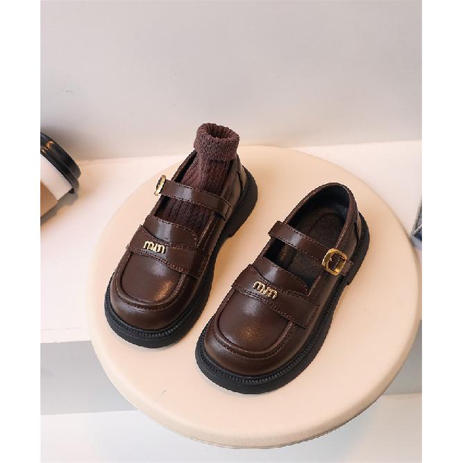 Little Girl Leather Shoes Princess Shoes Spring and Autumn New Style Girls Black Campus Performance Korean Version Children's Single Shoes Trendy