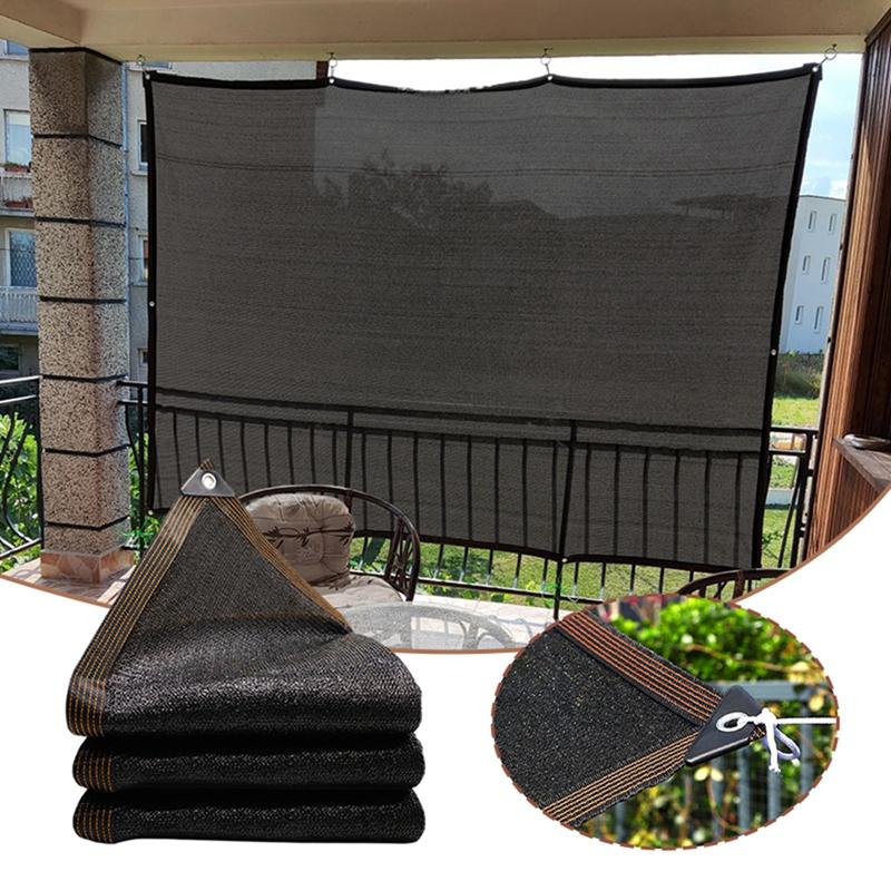 Garden Outdoor Shade Mesh Black Shade Cloth Plant Sunblock Mesh Cover Garden Patio Greenhouse Sunshade Counter-Uv Grden Buildings
