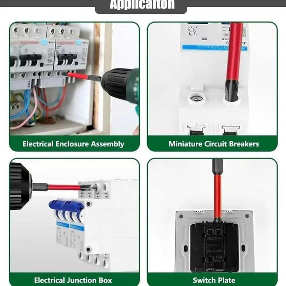 5/10 Stück 1/4 Zoll Schlagschrauber Bit Set 65/110mm Steckschlüssel Schalter Elektrowerkzeuge