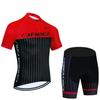 Cycling Short-sleeved Suit Men's Summer Road Cycling Suit Breathable and Quick-drying Mountain Overalls Cycling Pants Top