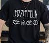 Led Zeppelin T-Shirt London Metal Rock Band Vintage Blak Comfort Colors 1717 Tee