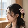 Metal Tassel Kimono Hair Clip Traditional Flower Hair Accessories Fan Shape Hairpin  Ancient Style