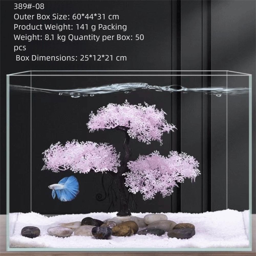 New Realistic Aquarium Fish Tank Decoration Creative Beautiful Aquarium Ornament Fish Tank Decor Pet Fish Habitat