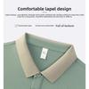 Men's Casual Shirt - Short Sleeved Summer Top, Ribbed Collar and Cuffs Design, Breathable Elastic Fabric, Regular Fit