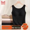 Women's Thermal Padded Cami Vest with Ribbed Lace