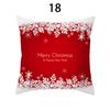 Merry Christmas Cushion Cover Xmas Pillowcase Happy New Year Navidad Santa Claus Red Pillow Cover Ornament Gifts Home Decor