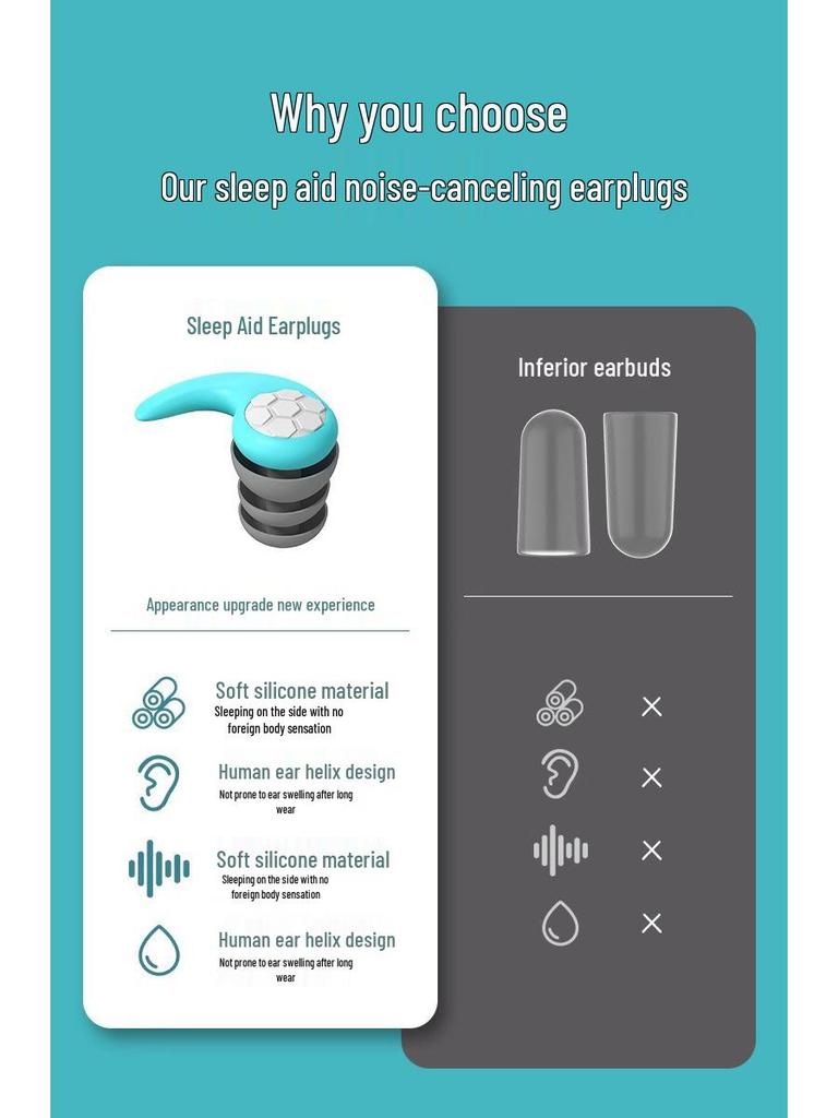 Professional Waterproof Swimming and Bathing Soundproof Earplugs