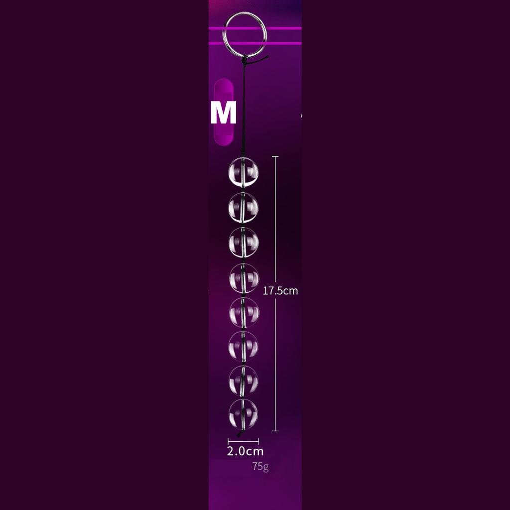 Perles anales en verre, 4 tailles, boules vaginales, Plug Anal, jouets sexuels, chaîne, produits de jeux sexuels, jouets sexuels, viabrateur de perles anales