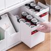Right Angle Retractable Storage Box Cooking Tool Storage Sundries Organization Organizer Box Plastic Scalable Sundries Organizer