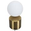 Table Lamp Ball Lampshade Modern Glass Nightstand Light Shade with Metal Base for G9 Bulb for