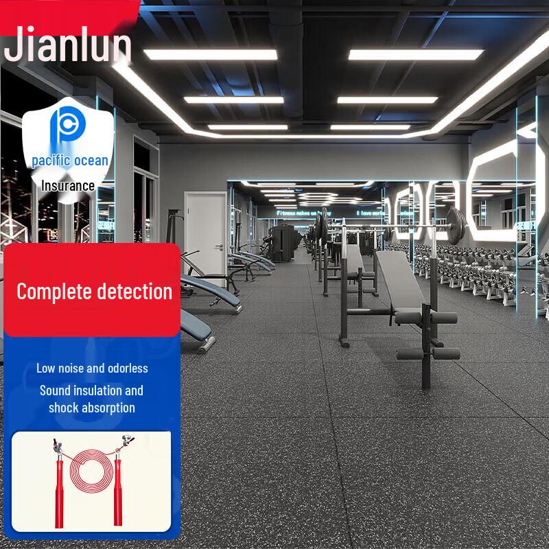 JEEANLEAN Rubber Corner Gym Floor Tile