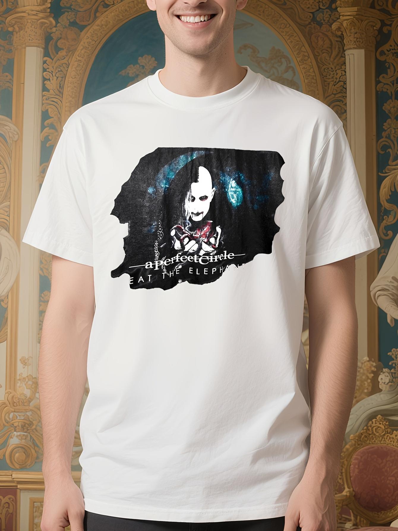 Graphic Tshirt - Black Tee with White Print XXXL