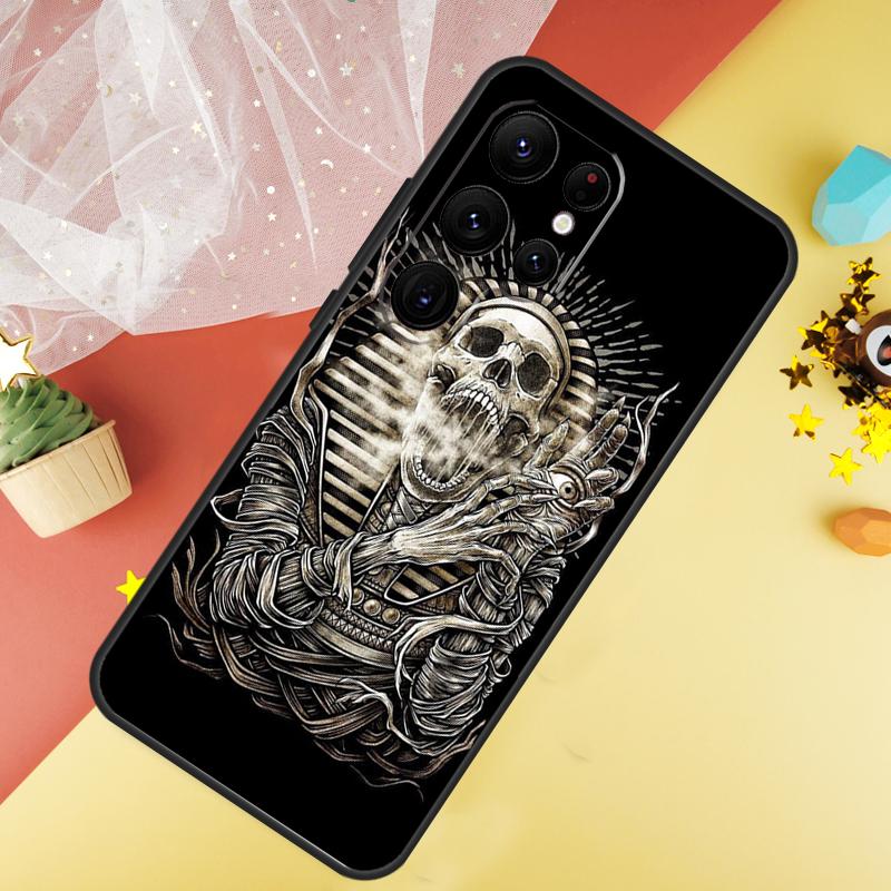 Ancient Egypt Pharaoh Phone Case For Samsung Galaxy S26 S25 Ultra S23 S21 S20 S22 S24 FE S10 Plus Cover Coque