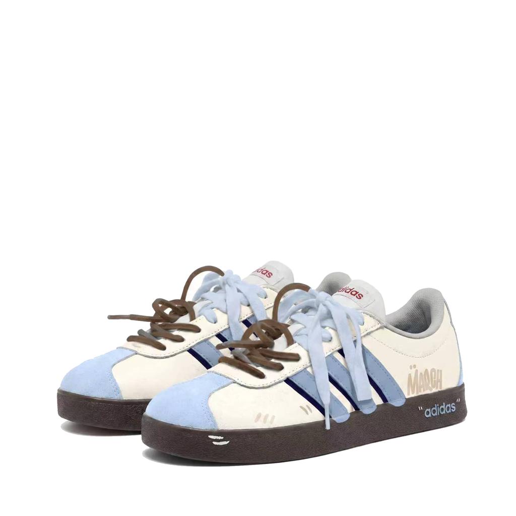 Adidas VL COURT 2.0 End Of March, Box Low top Skateboard Shoes Unisex Blue HQ1802(TeamM--BOX)