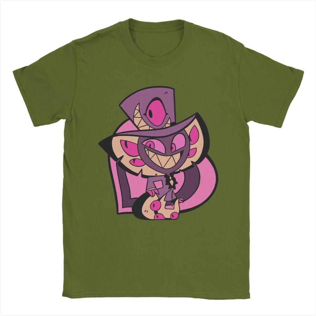 Lustiges Sir Pentious Hazbins Hotels T-Shirt für Herren Rundhals Baumwoll-T-Shirt Kurzarm T-Shirt Geschenkidee Oberteile