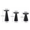 Candlestick Candle Holder 3 Pcs Black For Table Centerpiece For Wedding Party Candles Iron Metal Art Decorative