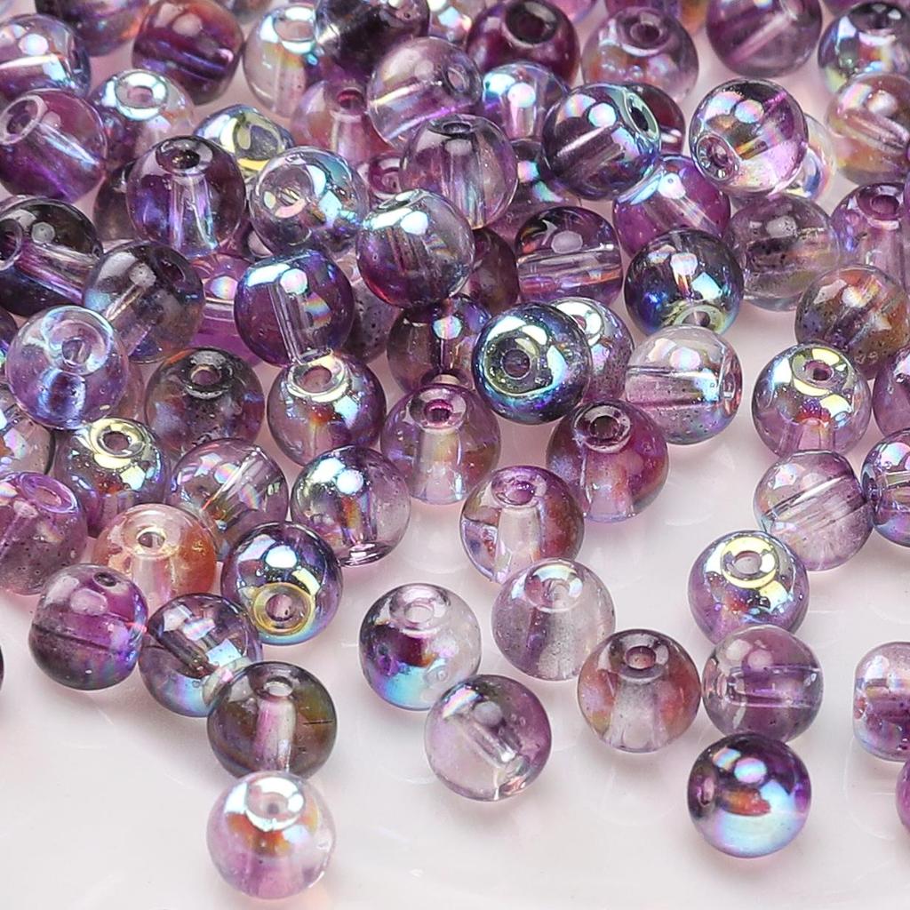Skleněné české kulaté korálky Pokročilý gradientní barva Semínkové distanční korálky Pro výrobu šperků Příslušenství