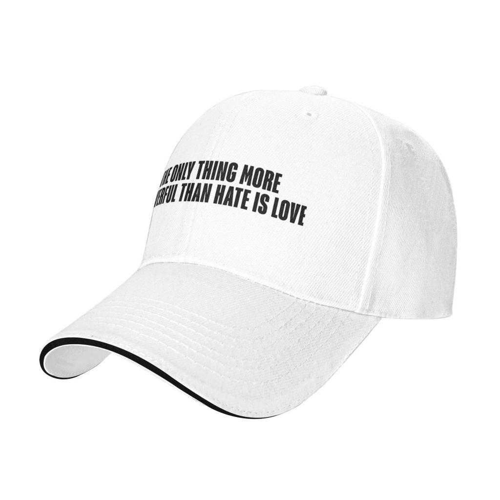 Baseball Caps The Only Thing More Powerful Than Hate Is Love Gifts Graphic Unisex Women Outdoor Summer Caps