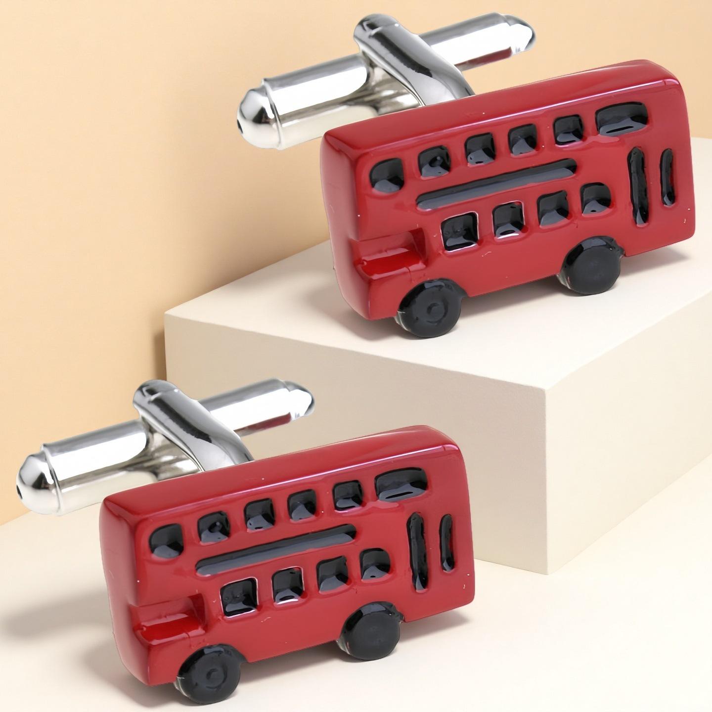

French Classic Bus Shirt Cufflinks - Fashionable Accessory TZG02314