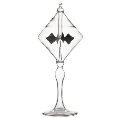 DORAMI Spaceship Solar Powered Radiometer Solar Energy Rotating Vane Glass Windmill Gift Home Desk Decoration