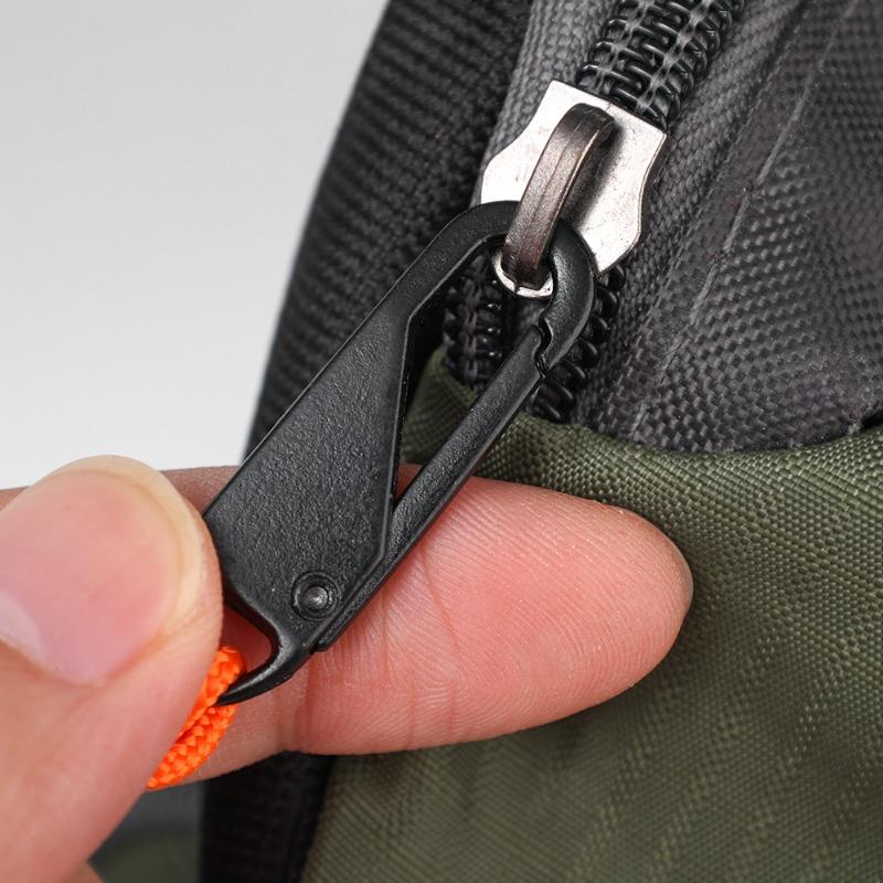 Universal-Reißverschluss aus Metall, Reißverschlusskopf für Outdoor-Taschen, Regenschirmseil, gewebter Reißverschluss, austauschbar, Reparaturset für DIY-Handwerk, Nähwerkzeug