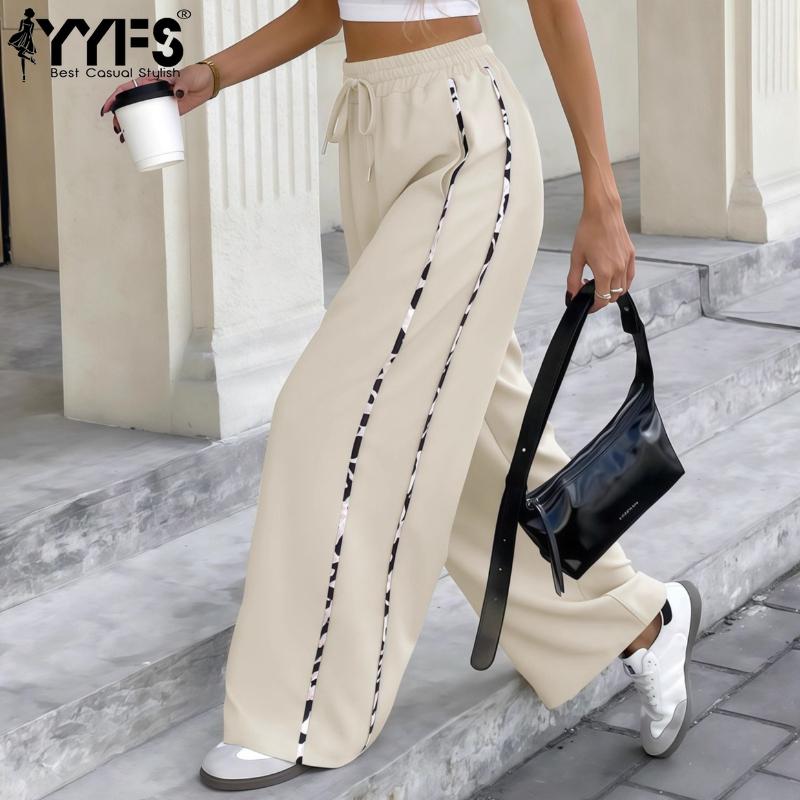 YYFS Women's Fashion Casual Leopard Print High Waist Trousers Pants & Capris