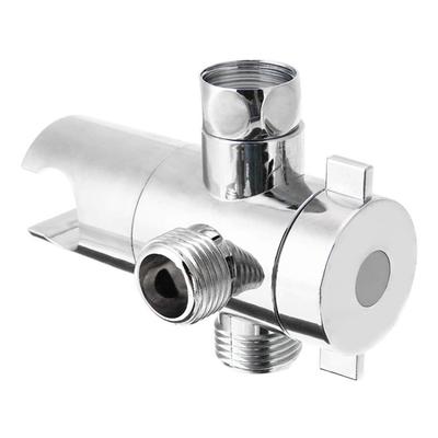 3-Way Shower Head Diverter Mounted Valve Fixer Bracket Shower Tee Adapter Switch