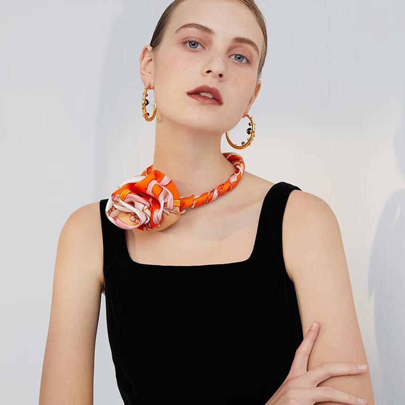 Aurora Love Letter Silk Scarf & Brooch Set