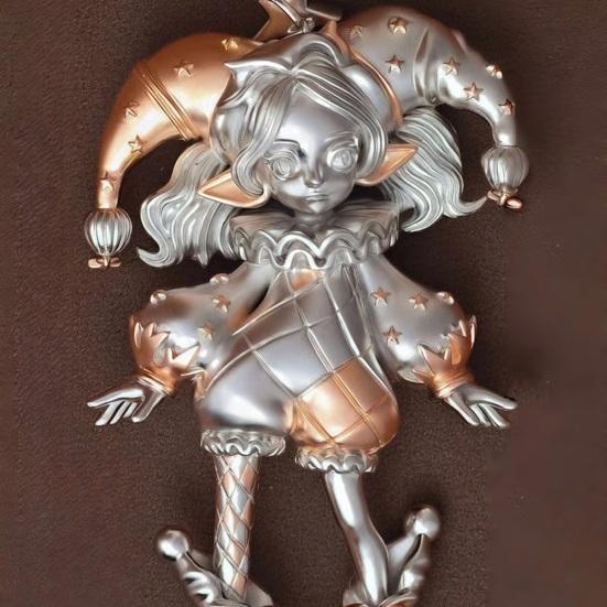 Clown Girl Necklace Cute Girl Pendant Necklace Women Clown Charm Clavicle Necklace Jewelry Gift for Friends And Family