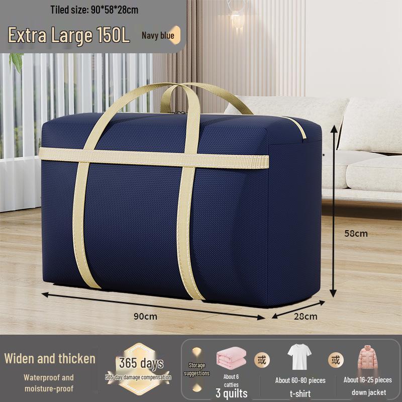 Extra Large Capacity Woven Storage Bag for Quilts and Clothes